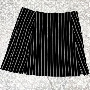 Black and White striped skirt